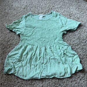URBAN Romantics Light Green Smocked Blouse